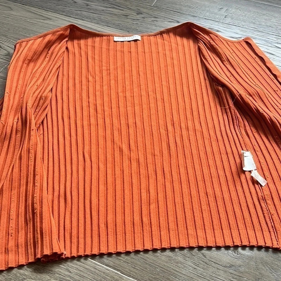 🔥lucien Daunois🔥 | Vintage orange knit beaded  zip up cardigan - Picture 8 of 10